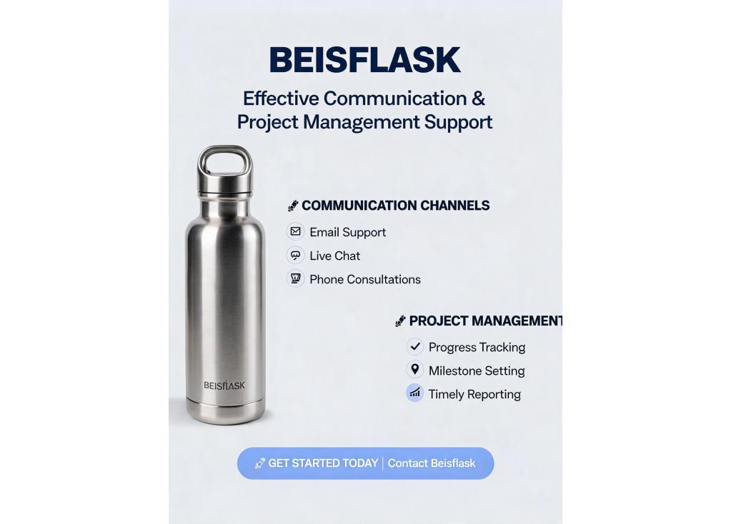 What communication channels and project management support are provided?