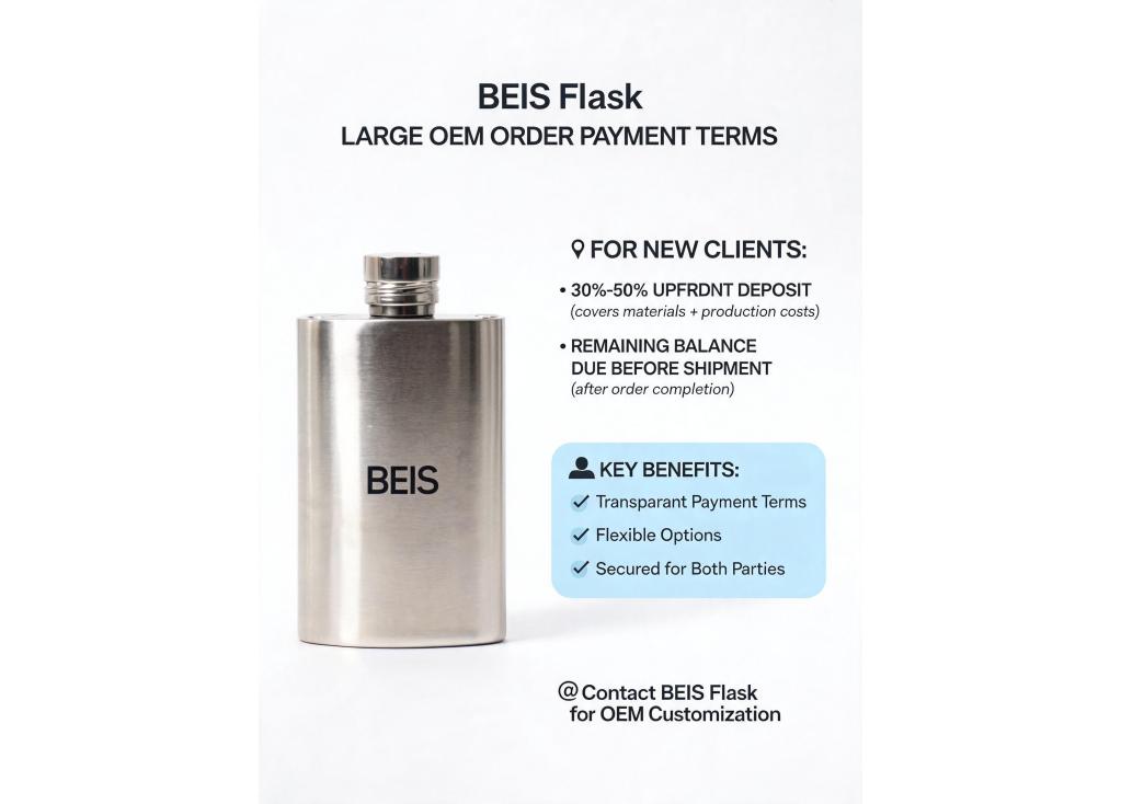 What is your payment term for new clients placing a large OEM order?
