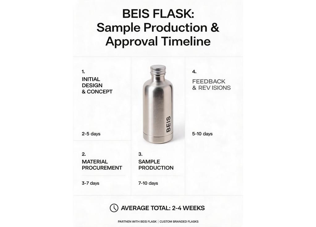 How long does the sample production and approval process usually take?