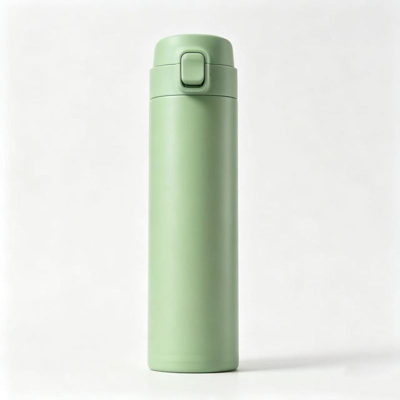 Straight Outdoor Bounce Direct Drinking Water Cup Daily Necessities Water Bottle  with Flip Top