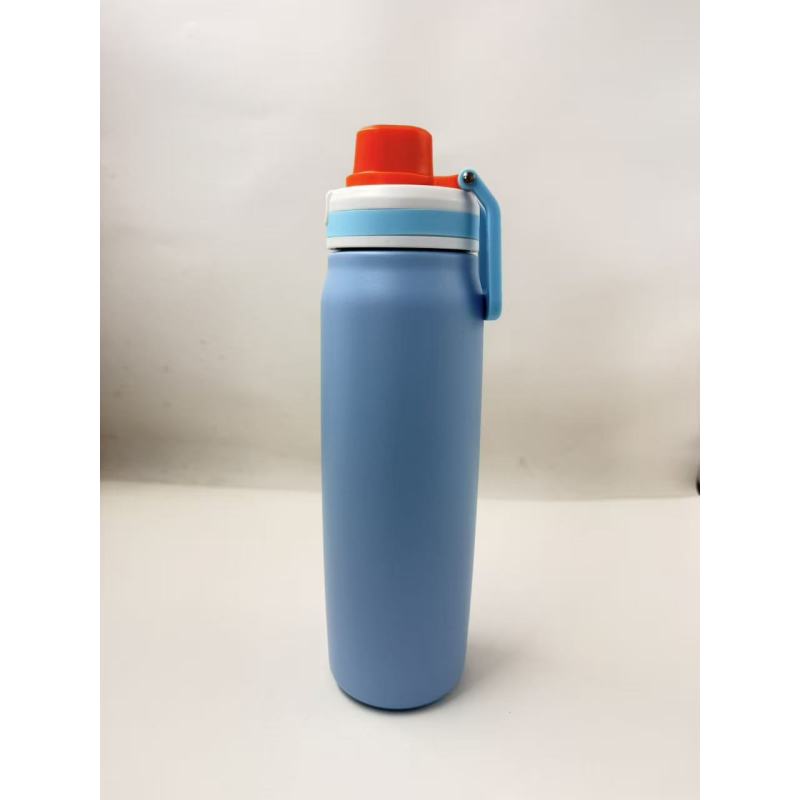 New Design Foldable Handle Beisheng Factory Supply Double Wall Thermal Water Bottle Stainless Steel