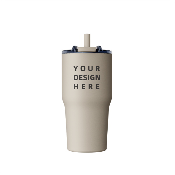 Grinkwell 20OZ Double Wall Stainless Steel Water Bottle Vacuum Flask Insulated Tumblers Beer Mug With Transparent Lid