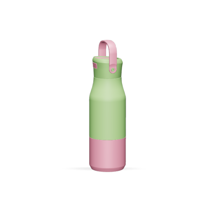 New Design 304 stainless steel  650ML Sport bottle with bounce lid Handle business office 