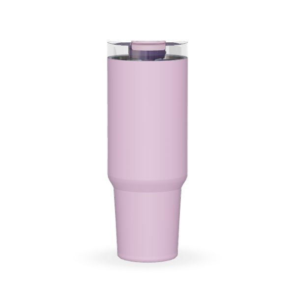 Grinkwell 40OZ Double Wall Stainless Steel Water Bottle Vacuum Flask Insulated Tumblers Beer Mug With Transparent Lid
