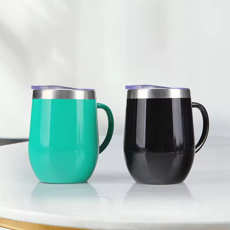 16oz Wine Tumbler Double Wall Insulated Beer Tumbler Stainless Steel Coffee Mug