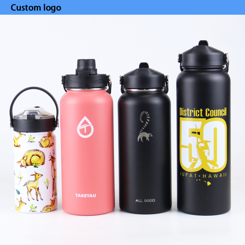 Hot Sale 304 Insulated Stainless Steel Custom Logo Thermos Double Wall Water Bottle