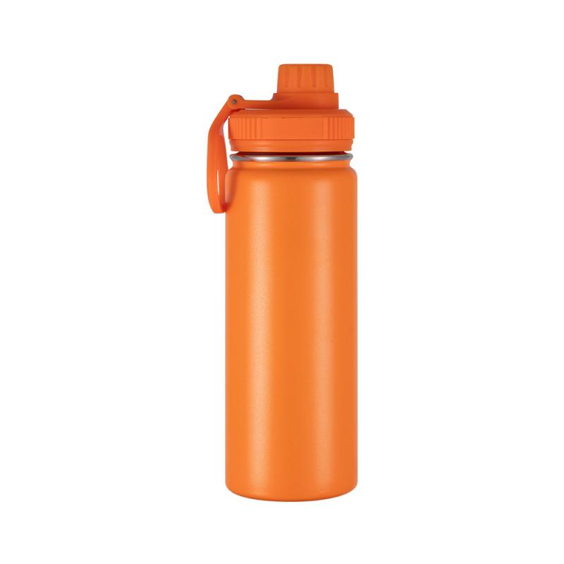 20oz Wanto Stainless Steel Perfect for Hot and Cold Drinks Sport Orange Vacuum Flask Thermos Water Bottle With Engraved Logo