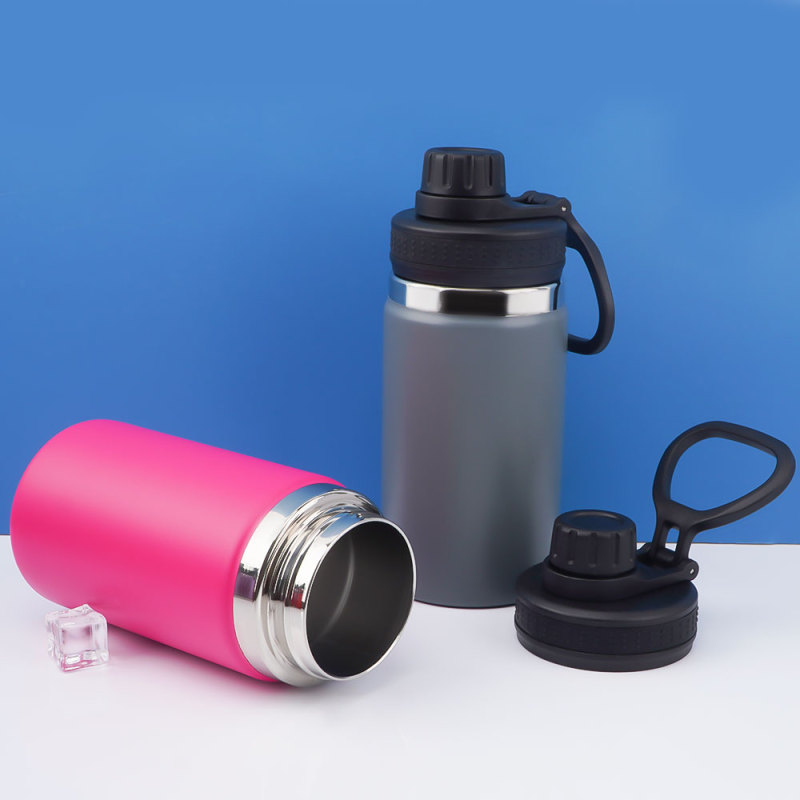 Stock 16oz Double Stainless Steel Vacuum Insulated  Wide-mouthed Cup Mate Cup Travel Tumbler Sports Water Bottle with Handle