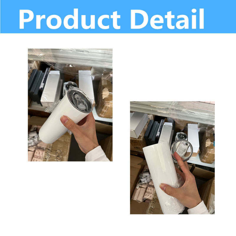 16oz Sublimation Tumbler Straight Blanks US Warehouse for Printing Sippy Cup Sublimation Tumblers 16 oz Straight