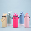 16oz Custom Capacity Vacuum Insulated Stainless Steel Kids Water Bottle with Straw Lid Storage