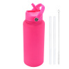 16oz Custom Capacity Vacuum Insulated Stainless Steel Kids Water Bottle with Straw Lid Storage