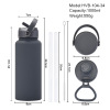 16oz Custom Capacity Vacuum Insulated Stainless Steel Kids Water Bottle with Straw Lid Storage