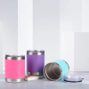 12oz Powder Coated  Lowball Tumbler Double Wall Insulated Coffee Cup Stainless Steel Tumblers Without Handle