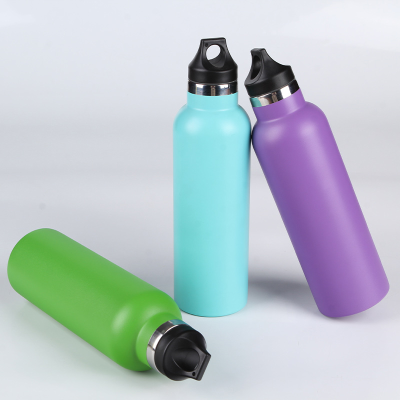 750ml  Wholesale American style 304 stainless steel double wall water bottle with large mouth, outdoor sports vacuum bottle, novelty, back to school