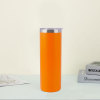 20oz Powder Coated Skinny Stainless Steel Insulated Thermal Straight Skinny Mug Tumbler With Leakproof Lid Blank Tumbler