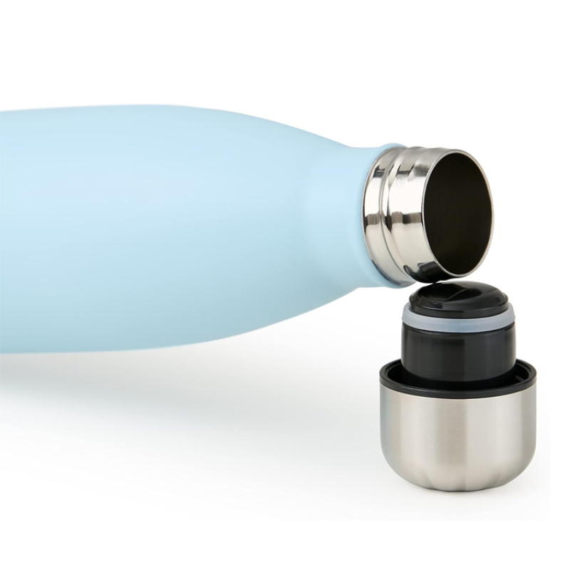 Gourde Isotherme Inox 750 Ml - Double Paroi - Bleue - Froid 24h / Chaud 12h