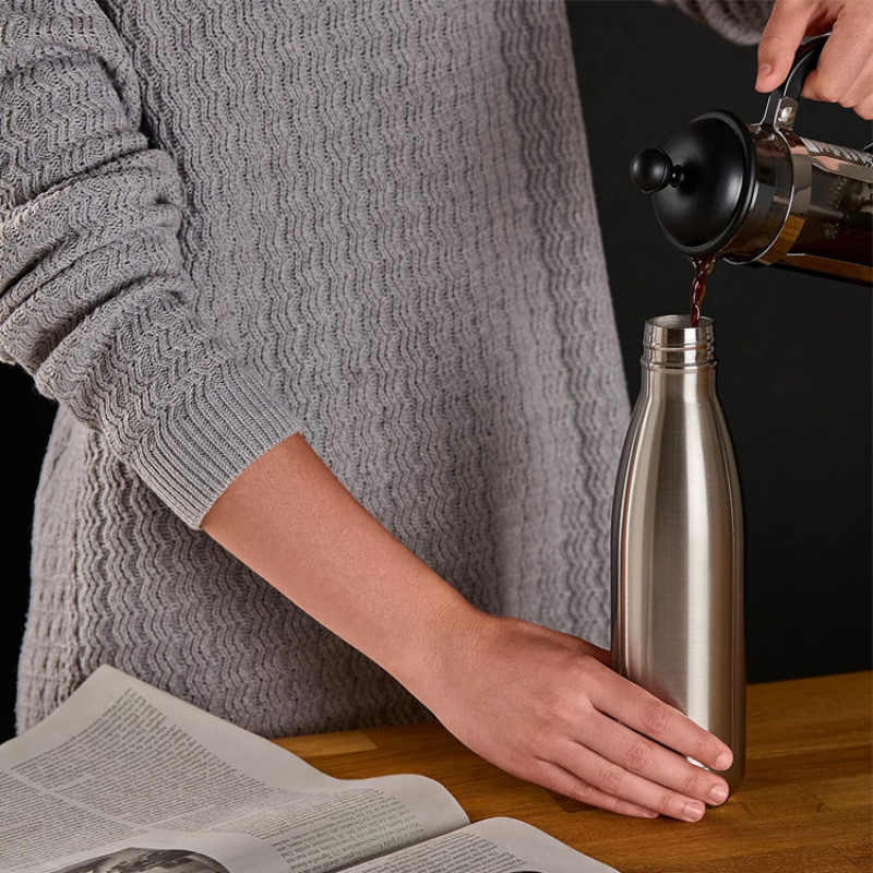 750Ml Cola Water Bottle Stainless Steel Vacuum Insulated Water Bottle Double Walled Thermo Reusable Water Bottle Kids Sport