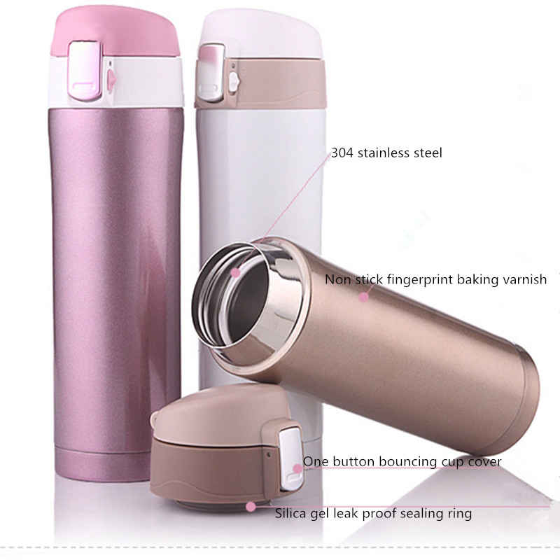 450ml Life Stainless Steel 304 Insulated Tumbler Water Bottles With Lid and Tea Infuser Steel Bottle Stainless