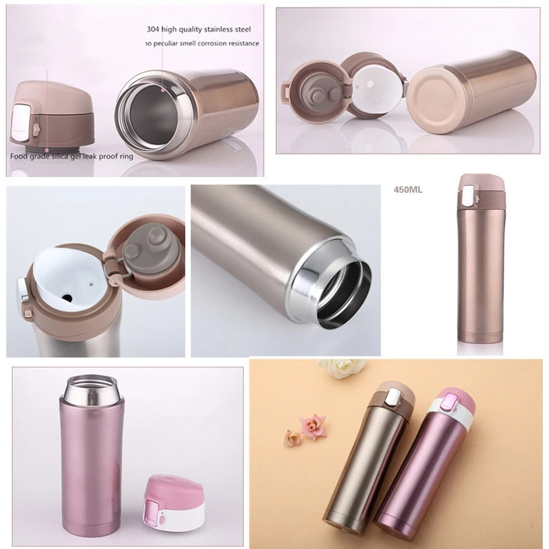 450ml Life Stainless Steel 304 Insulated Tumbler Water Bottles With Lid and Tea Infuser Steel Bottle Stainless