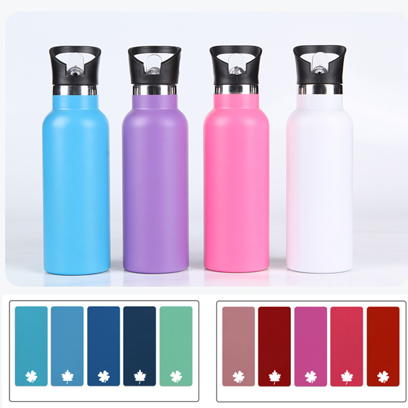 500ML Internal and external 304 stainless steel vacuum insulated wide mouth bottle  sports hot and cold water bottle