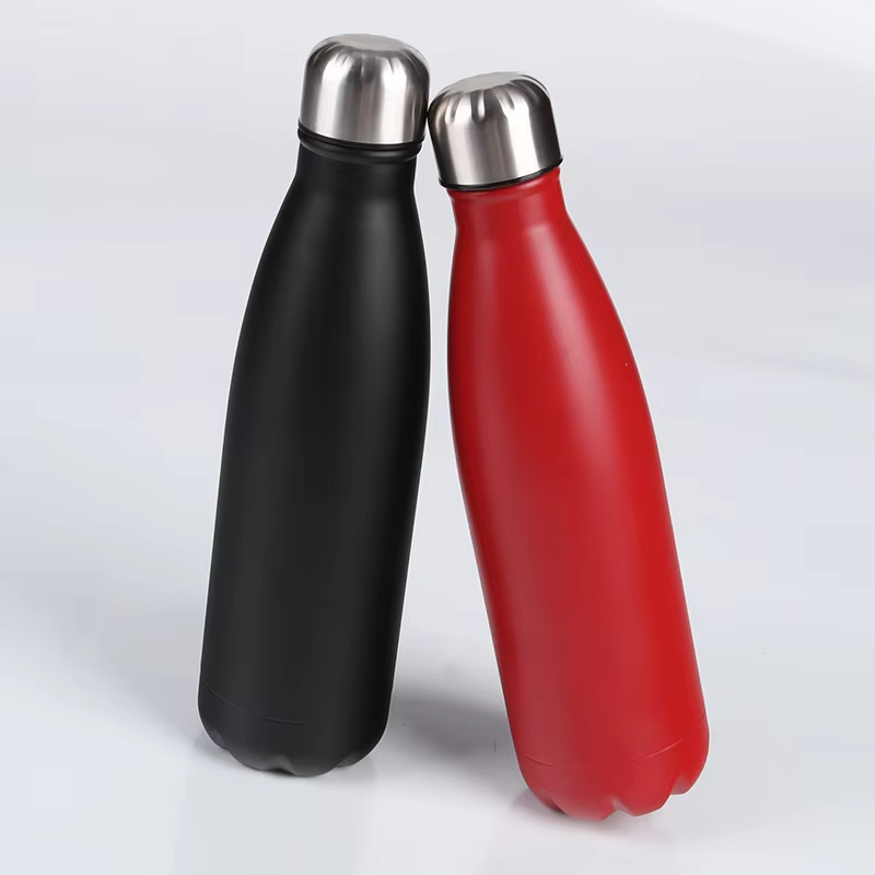 500ml Source Factory custom insulated stainless steel Coke bottles water bottles keep hot and cold with 100% leak-proof caps