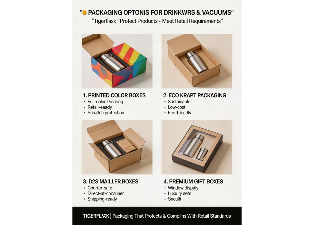 What are the packaging options to ensure products arrive undamaged and meet retail requirements?