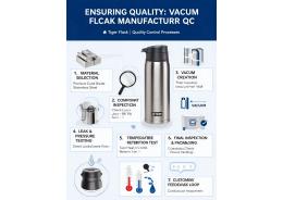 What quality control procedures are in place during the manufacturing of vacuum flasks?