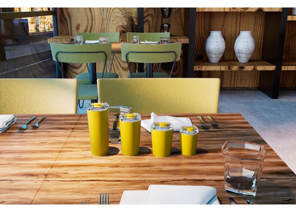 Égayez votre table à manger&nbsp;: les bocaux isothermes jaunes indispensables