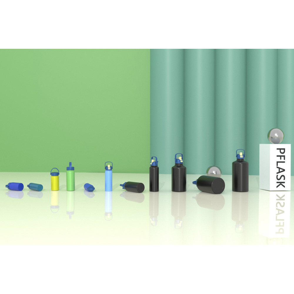 340 ml/10 oz doppelwandige, isolierte Weithalsflasche mit tragbarem, handlichem Deckel B001