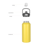 980ml/33OZ double wall insulated wide mouth bottle with  push-open lid B014