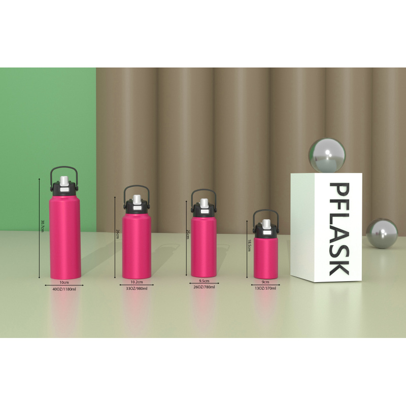 980ml/33OZ double wall insulated wide mouth bottle with  push-open lid B014