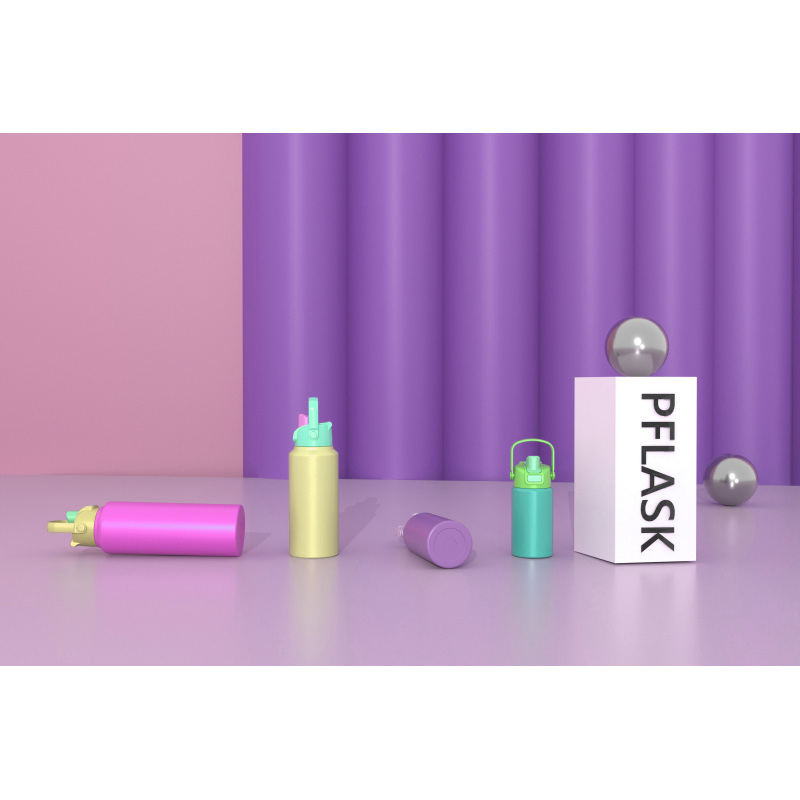 980ml/33OZ double wall insulated wide mouth bottle with  push-open lid B014