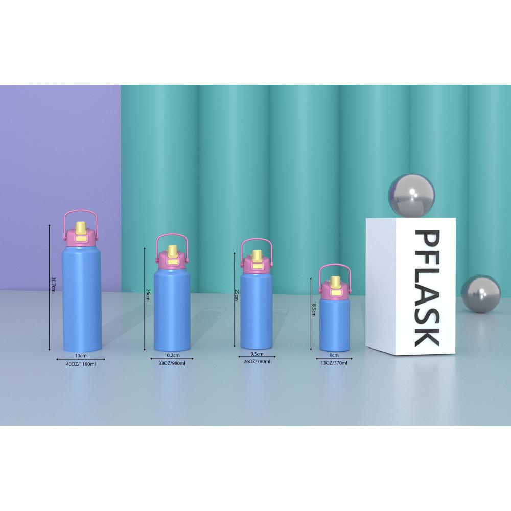 780ml/26OZ double wall insulated wide mouth bottle with push-open lid B013