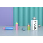 780ml/26OZ double wall insulated wide mouth bottle with push-open lid B013