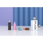 Bouteille isotherme à double paroi de 370 ml/13 oz avec couvercle à ouverture par pression B012