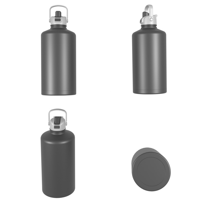 3800ml/128OZ double wall insulated wide mouth bottle with dual-function lid B011