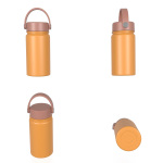 Bouteille isotherme à double paroi de 390 ml/14 oz avec couvercle rabattable B003