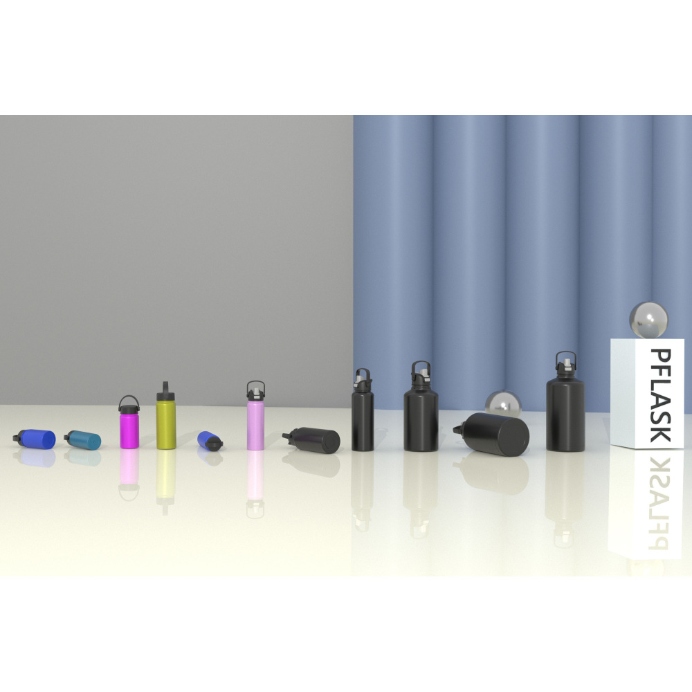 390ml/14OZ double wall insulated wide mouth bottle with flip lid B003