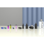 Bouteille isotherme à double paroi de 390 ml/14 oz avec couvercle rabattable B003