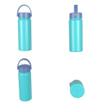 Бутылка 520 мл/18 унций с двойными стенками и широким горлом, с двухфункциональной крышкой B004