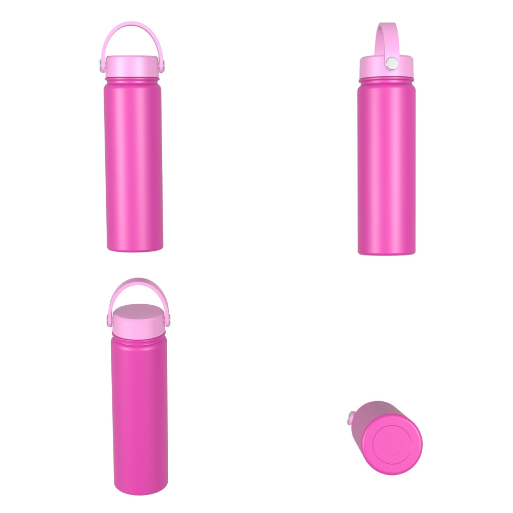 640ml/22OZ double wall insulated wide mouth bottle with easy-twist sport lid B005