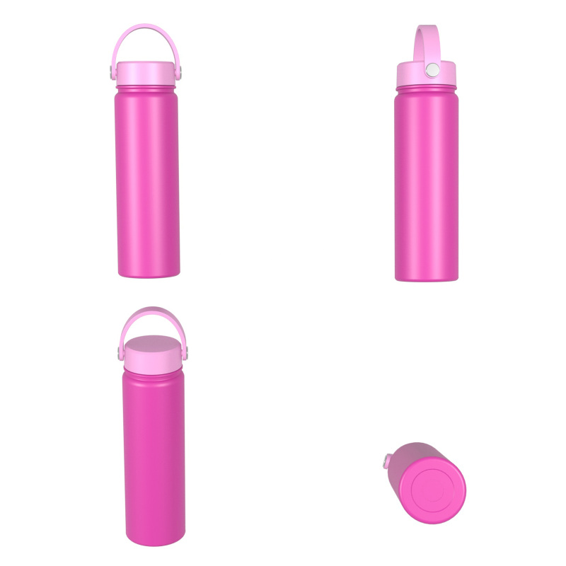 640ml/22OZ double wall insulated wide mouth bottle with easy-twist sport lid B005