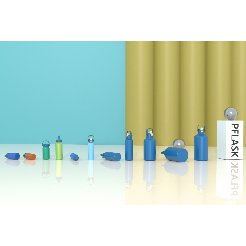 640ml/22OZ double wall insulated wide mouth bottle with easy-twist sport lid B005