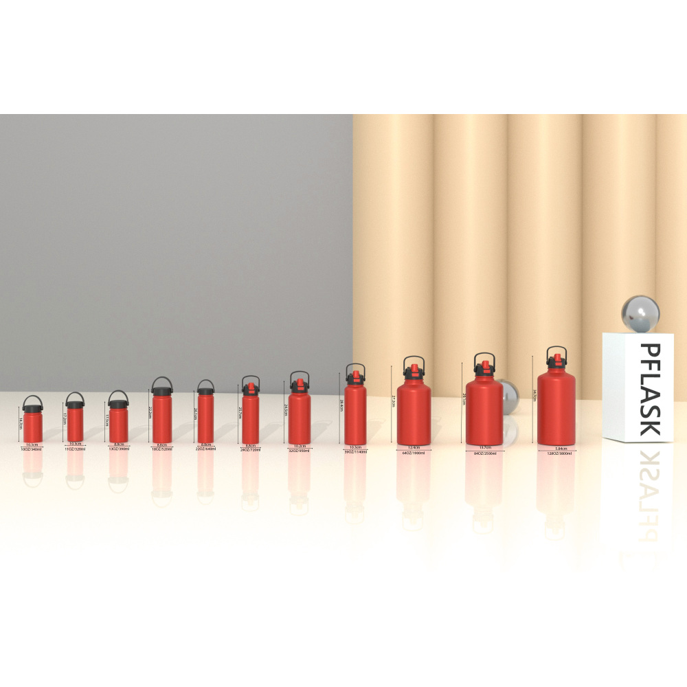 950ml /32OZ double wall insulated wide mouth bottle with easy-twist sport lid B007