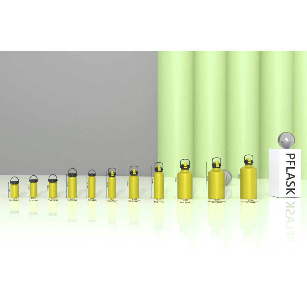 1140ml/40OZ double wall insulated wide mouth bottle with dual-function lid B008