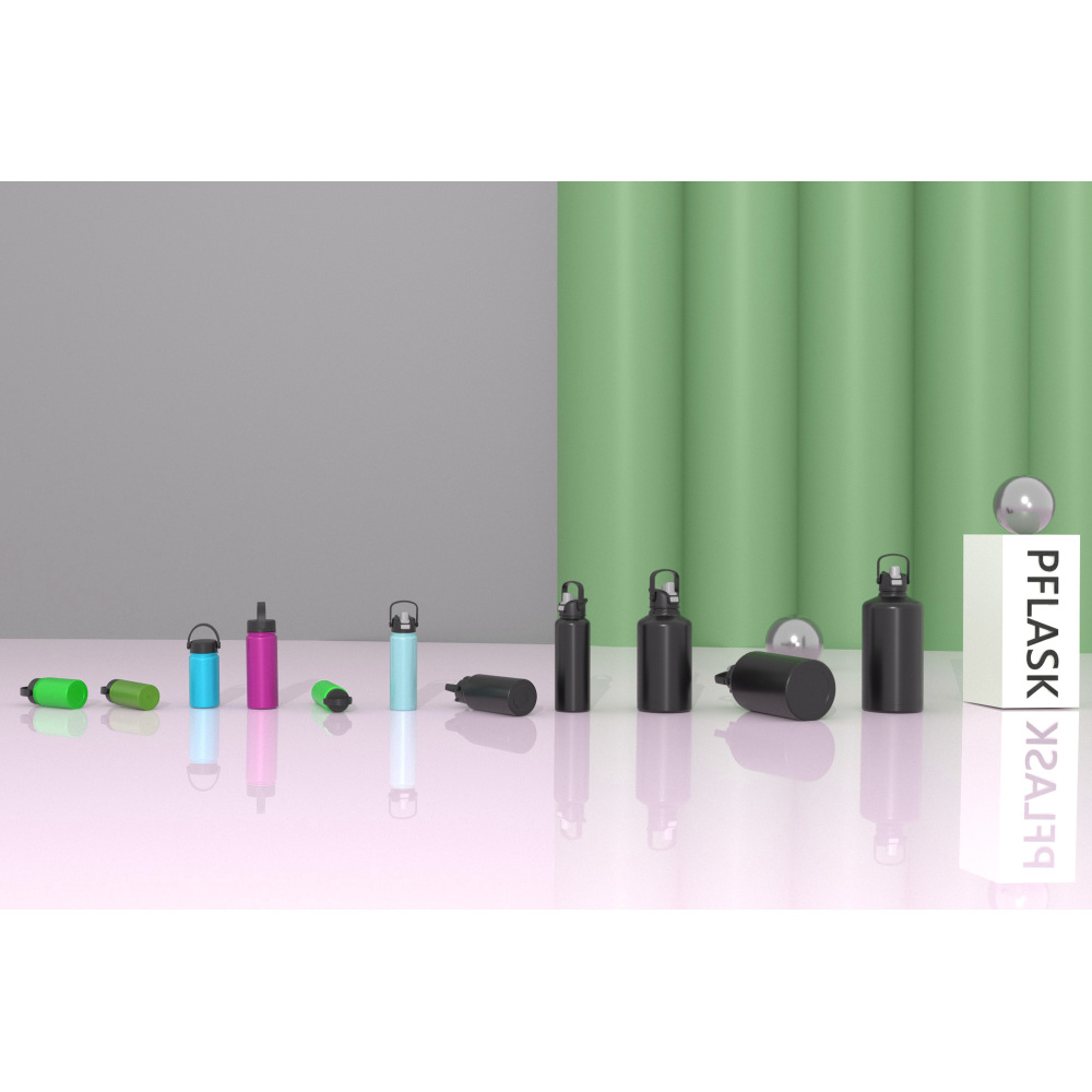 1900ml/64OZ double wall insulated wide mouth bottle with Straw lid B009