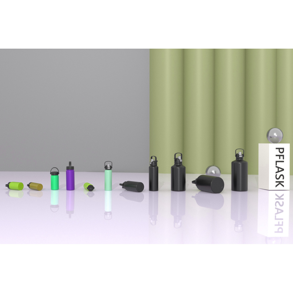 2500ml/84OZ double wall insulated wide mouth bottle with dual-function lid B010