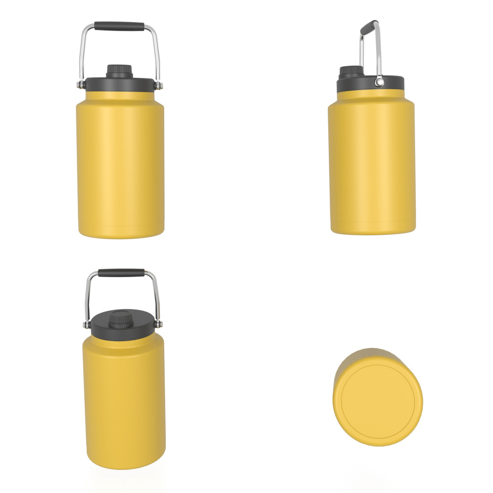 3820ml/128OZ double wall insulated beer growler with steel handle & spout lid CW004