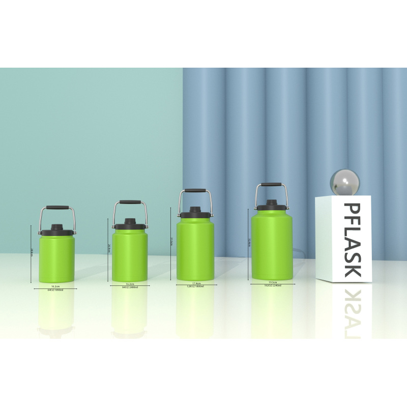 Пивной бокал объемом 2600 мл/84 унции с двойными стенками, теплоизоляцией, стальной ручкой и крышкой с носиком CW003