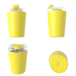 380ml/13OZ double wall insulated coffee cup with flip lid C002